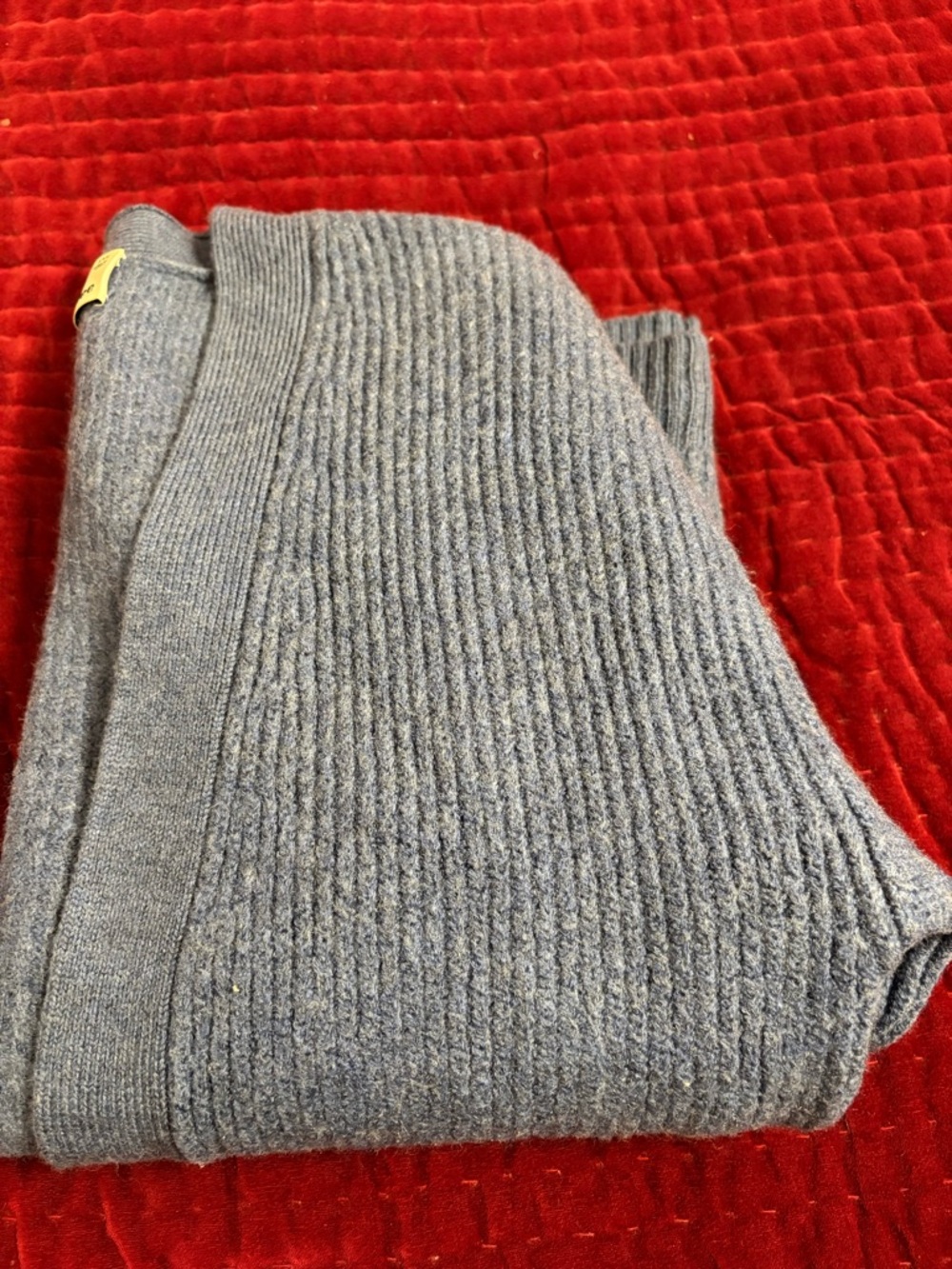 Aritzia Wilfred Free Unwind Cardigan, 100% Merino Wool Blue, XXS can fit larger - Picture 10 of 12